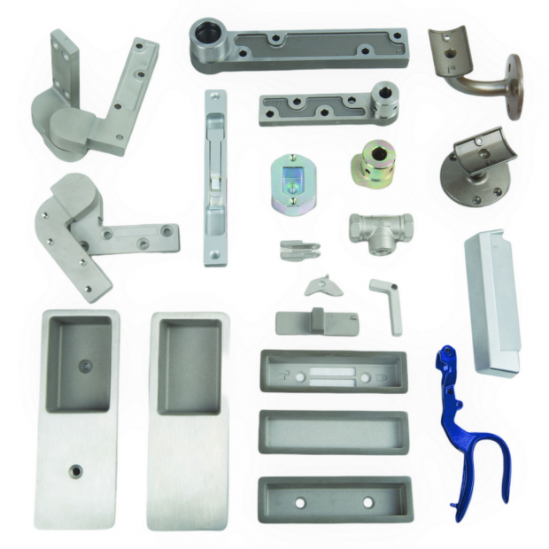 Casting parts for pocket door, handle, latch.png Casting parts for pocket door, handle, latch.png