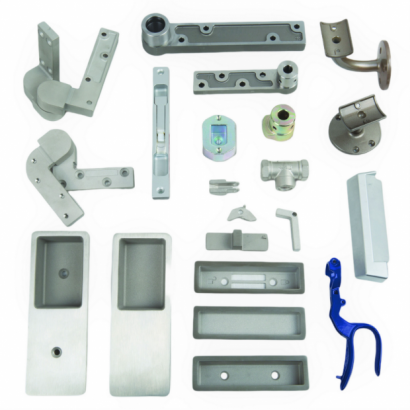 Casting parts for pocket door, handle, latch.png